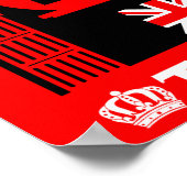 英国クラシック茶の飲み物 ポスター (角)