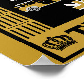 英国クラシック茶の飲み物 ポスター (角)