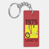 英国クラシック1970年の象徴的自転車 キーホルダー (正面左)