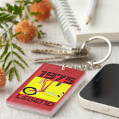 英国クラシック1970年の象徴的自転車 キーホルダー (正面右)