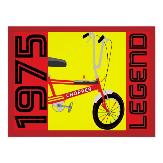 英国クラシック1970年の象徴的自転車 ポスター (正面)