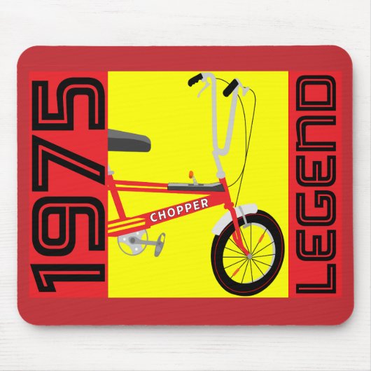 英国クラシック1970年の象徴的自転車 マウスパッド (正面)