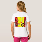 英国クラシック1970年の象徴的自転車 Tシャツ (裏面フル)