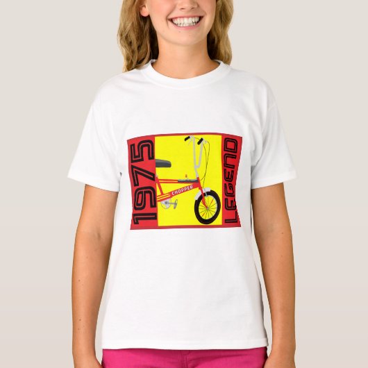 英国クラシック1970年の象徴的自転車 Tシャツ (正面)
