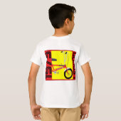 英国クラシック1970年の象徴的自転車 Tシャツ (裏面フル)