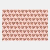 英国クリスマススプラウト毛布に豚をパイ ラッピングペーパーシート (正面)