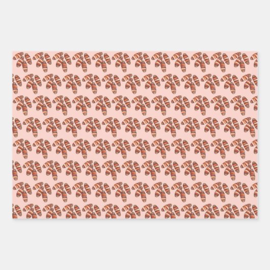 英国クリスマススプラウト毛布に豚をパイ ラッピングペーパーシート (正面)