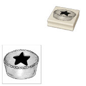 英国クリスマスフルーツミンスパイフェスティバル食品 ラバースタンプ (押印)