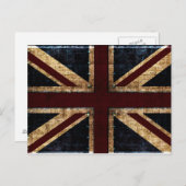 英国グランジ国旗 ポストカード (正面/裏面)