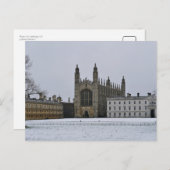 英国ケンブリッジの冬 ポストカード (正面/裏面)
