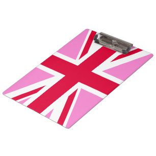 英国ゲイプライド(ピンクユニオンジャック) (ゲイイギリス国旗) クリップボード
