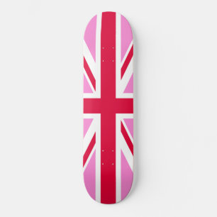 英国ゲイプライド(ピンクユニオンジャック) (ゲイイギリス国旗) スケートボード