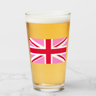 英国ゲイプライド（ピンクユニオンジャック） (ゲイイギリス国旗) タンブラーグラス