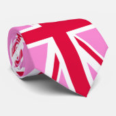 英国ゲイプライド(ピンクユニオンジャック) (ゲイイギリス国旗) ネクタイ (ロール)