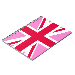 英国ゲイプライド(ピンクユニオンジャック) (ゲイイギリス国旗) ノートブック