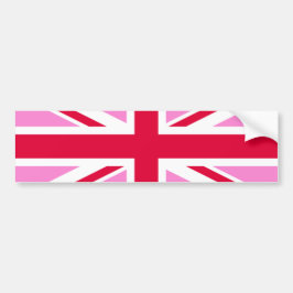 英国ゲイプライド（ピンクユニオンジャック） (ゲイイギリス国旗) バンパーステッカー