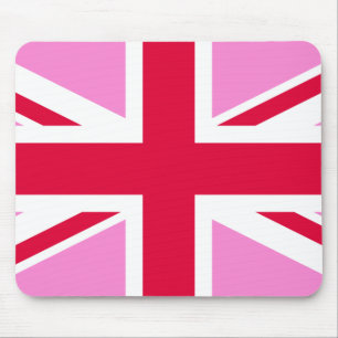 英国ゲイプライド(ピンクユニオンジャック) (ゲイイギリス国旗) マウスパッド