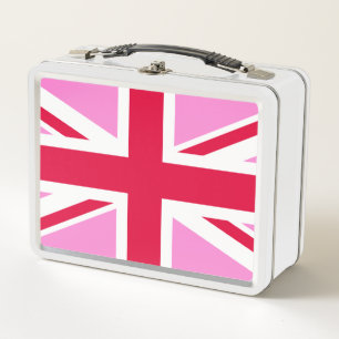 英国ゲイプライド(ピンクユニオンジャック) (ゲイイギリス国旗) メタルランチボックス