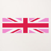 英国ゲイプライド(ピンクユニオンジャック) (ゲイイギリス国旗) ヨガマット (裏面(横))