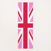 英国ゲイプライド(ピンクユニオンジャック) (ゲイイギリス国旗) ヨガマット (正面)