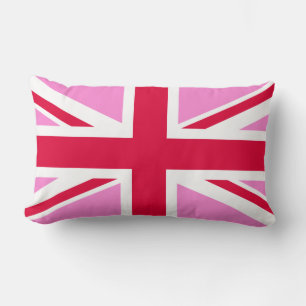 英国ゲイプライド(ピンクユニオンジャック) (ゲイイギリス国旗) ランバークッション