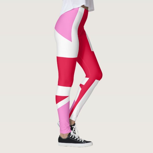 英国ゲイプライド(ピンクユニオンジャック) (ゲイイギリス国旗) レギンス (右)