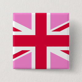 英国ゲイプライド（ピンクユニオンジャック） (ゲイイギリス国旗) 缶バッジ