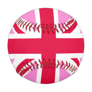 英国ゲイプライド(ピンクユニオンジャック) (ゲイイギリス国旗) 野球ボール