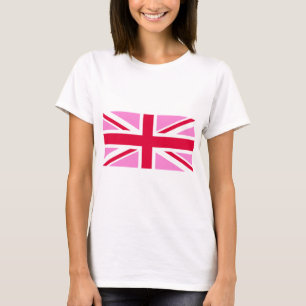 英国ゲイプライド（ピンクユニオンジャック） (ゲイイギリス国旗) Tシャツ