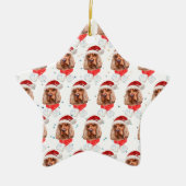 英国コッカースパニエル犬犬はクリスマスを育てる セラミックオーナメント (正面)