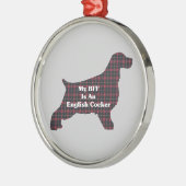 英国コッカーBFF メタルオーナメント (左)