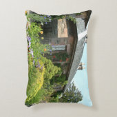 英国コテージII花園写真 アクセントクッション (正面(垂直))