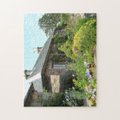 英国コテージII花園写真 ジグソーパズル (縦)