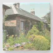 英国コテージII花園写真 ストーンコースター (正面)