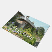 英国コテージII花園写真 ドアマット (アングル)