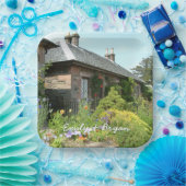 英国コテージII花園写真 ペーパープレート (パーティー)