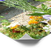 英国コテージII花園写真 ポスター (角)