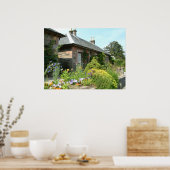 英国コテージII花園写真 ポスター (キッチン)