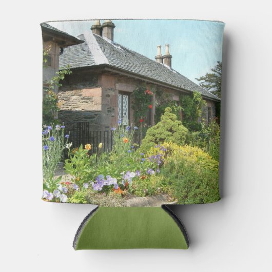 英国コテージII花園写真 缶クーラー (正面)
