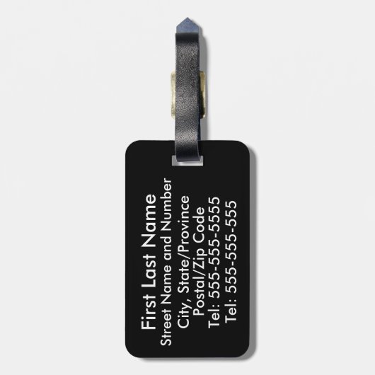 英国サッカーの荷物タグ（後ろに住所を追加） ラゲッジタグ (裏面縦)