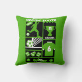 英国サッカー クッション (裏面)