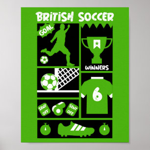 英国サッカー ポスター