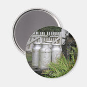 英国サマセット州ストグムバー駅でミルクを作る マグネット (正面/裏面)