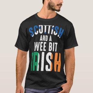 英国スコットランドと少しアイルランド語 Tシャツ