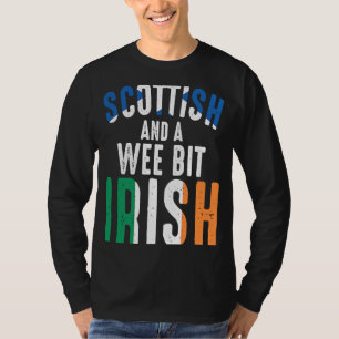英国スコットランドと少しアイルランド語 Tシャツ