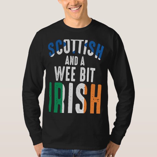 英国スコットランドと少しアイルランド語 Tシャツ (正面)
