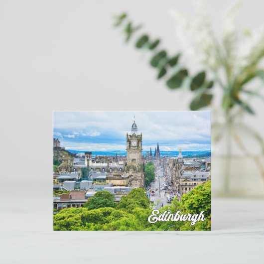 英国スコットランドのエディンバラからの挨拶統一された ポストカード (スタンド正面)