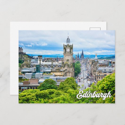英国スコットランドのエディンバラからの挨拶統一された ポストカード (正面/裏面)