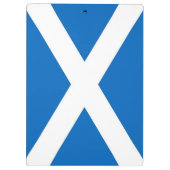 英国スコットランド国旗を持つ愛国的なクリップボード クリップボード (裏面)