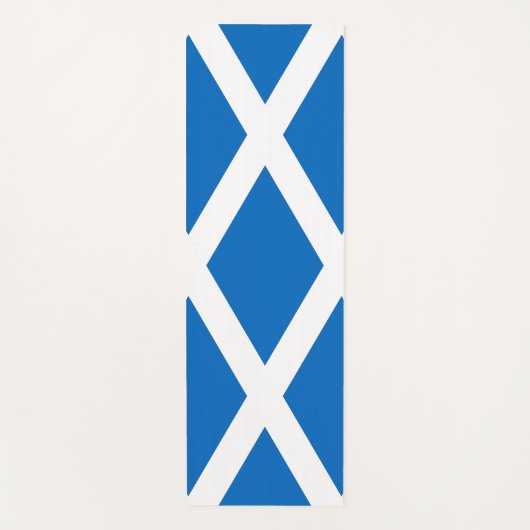 英国スコットランド国旗を持つ愛国的なヨガマット ヨガマット (正面)